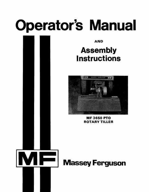 Massey Ferguson L&G; Tiller MF 3650 PTO-page_pdf